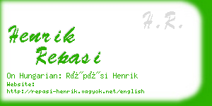 henrik repasi business card
